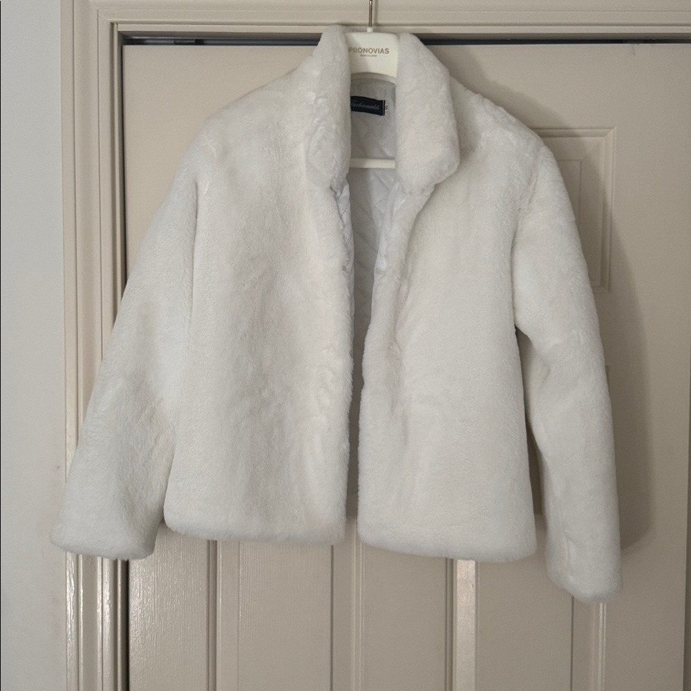 White Faux Fur Jacket